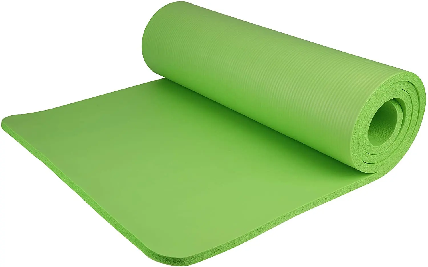 

Non Slip Thick Yoga Mat 1/2 In. Thick with Carrying Strap, Green, 400-151