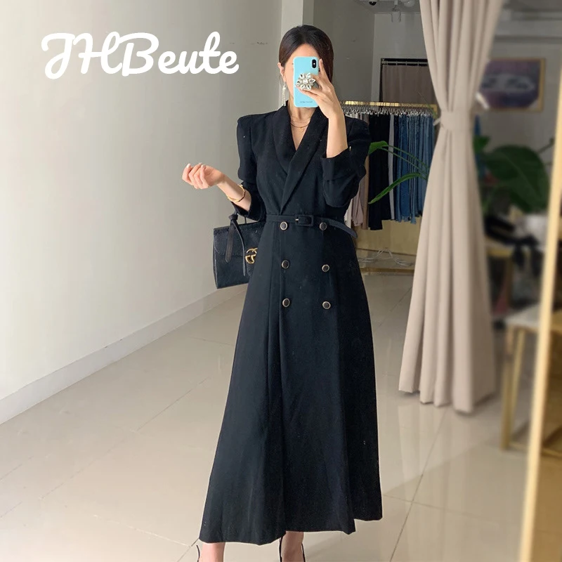 

2022New Fairy Summer White Women Casual Fashion Clothes Long Sleeve Waistband Chic Black Midi Dress Traf Cottagecore Office Robe