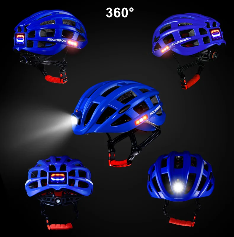 ROCKBROS Safe Lights Cycling Helmet Road Mountain Bike Helmets Men Women casco bicicleta capacete ciclismo MTB Bicycle Helmet