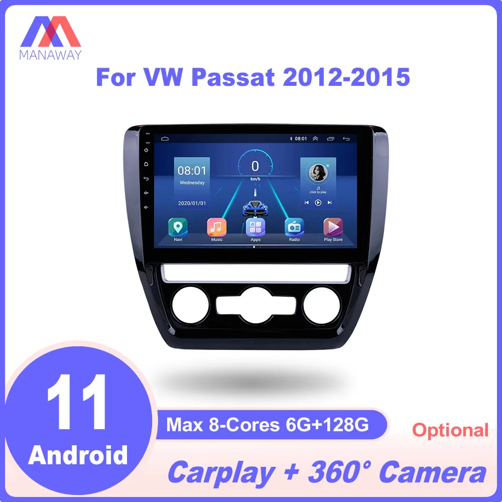

9" Android Player For VW Passat 2012-2015 DSP CarPlay Car Radio Stereo Multimedia Video MP5 Navigation GPS 2Din