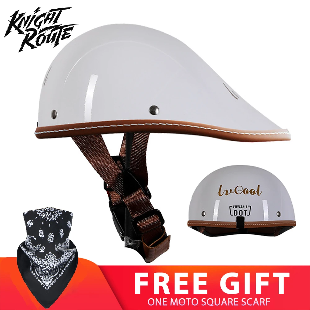 

Мотоциклетный шлем в стиле ретро для мужчин и женщин, шлем с открытым лицом для скутера, для кафе, гоночного мотоцикла, винтажный мотоциклетный шлем