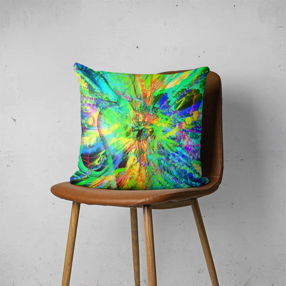 

PSYCHEDELIC PILLOW 185 Customizable Bedroom Bed Sofa Hotel Car Lumbar Pillow Fashion Decorative Cover