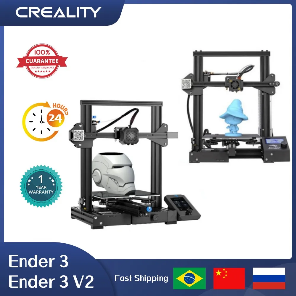 

3D-принтер CREALITY Ender 3/Ender 3 V2 // Ender 3 V3 SE, 3D-принтер с продолжением печати после остановки, V-слот, с высокой точностью возобновления печати