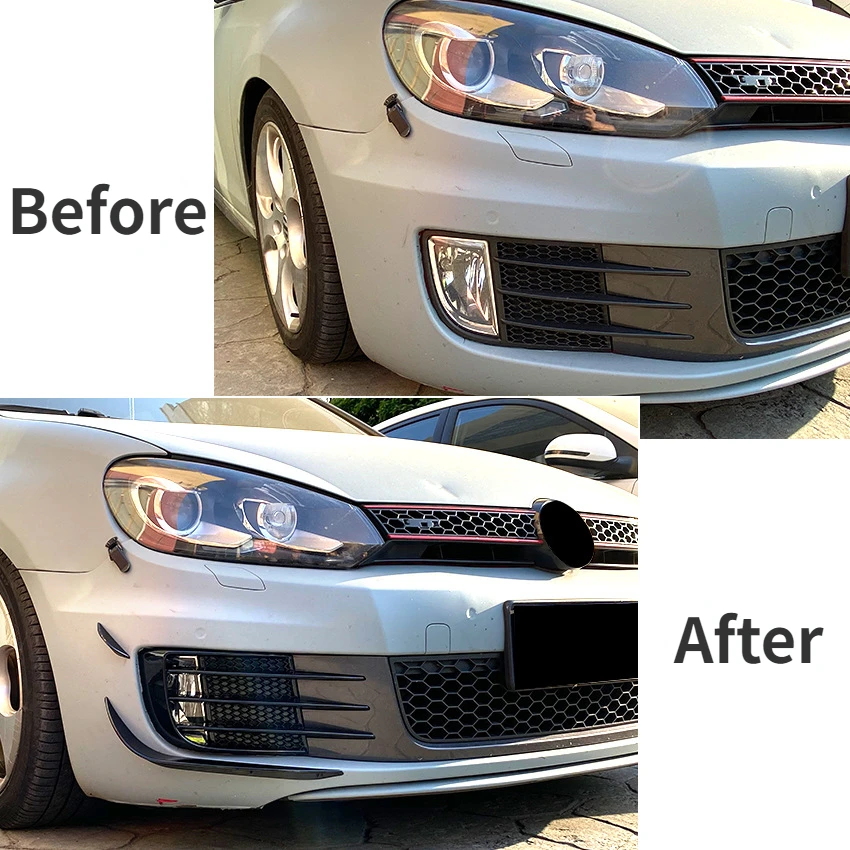 Для VW Golf 6 MK6 GTI GTD 2009 2010 2011 2012 2013 передний бампер автомобиля боковой спойлер