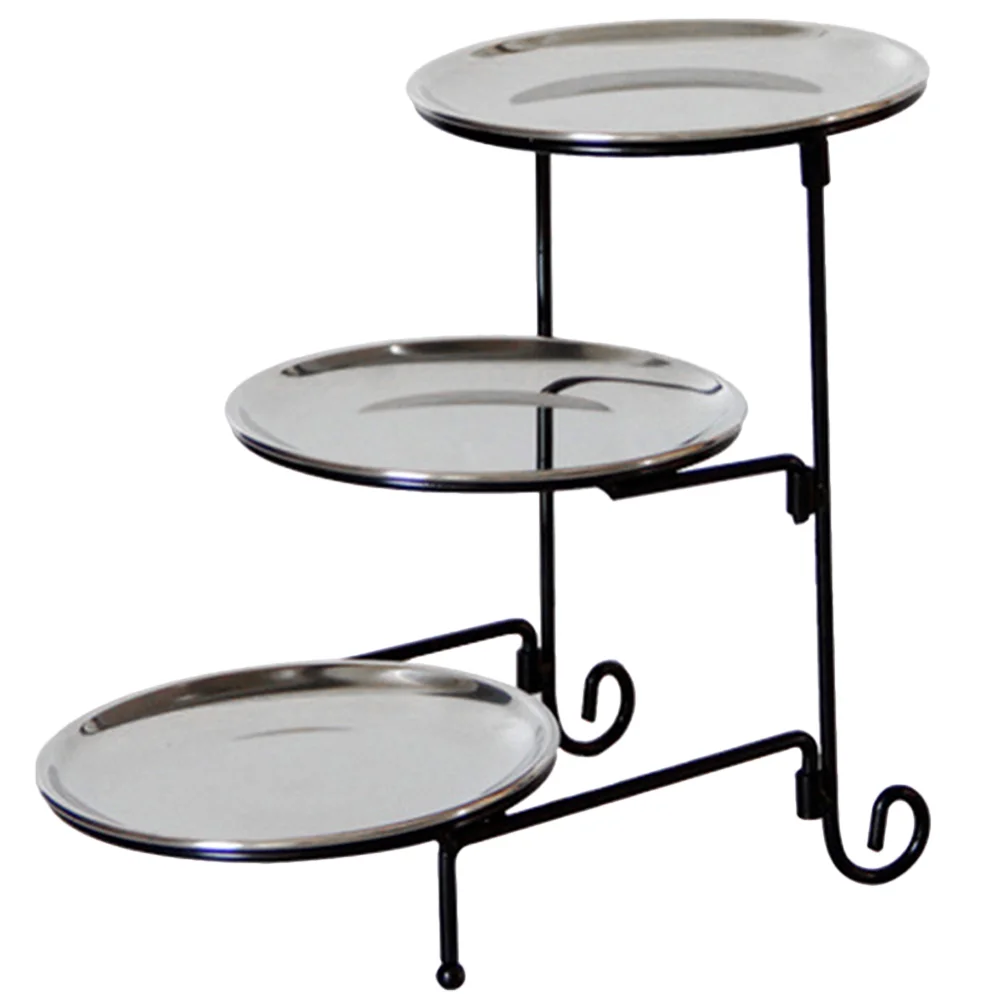 Трехуровневый поднос для фруктов и орехов декоративный Свадебный креативный