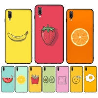 funny pattern fruit lemon banana phone case for samsung a51 a30s a52 a71 a12 for huawei honor 10i for oppo vivo y11 cover