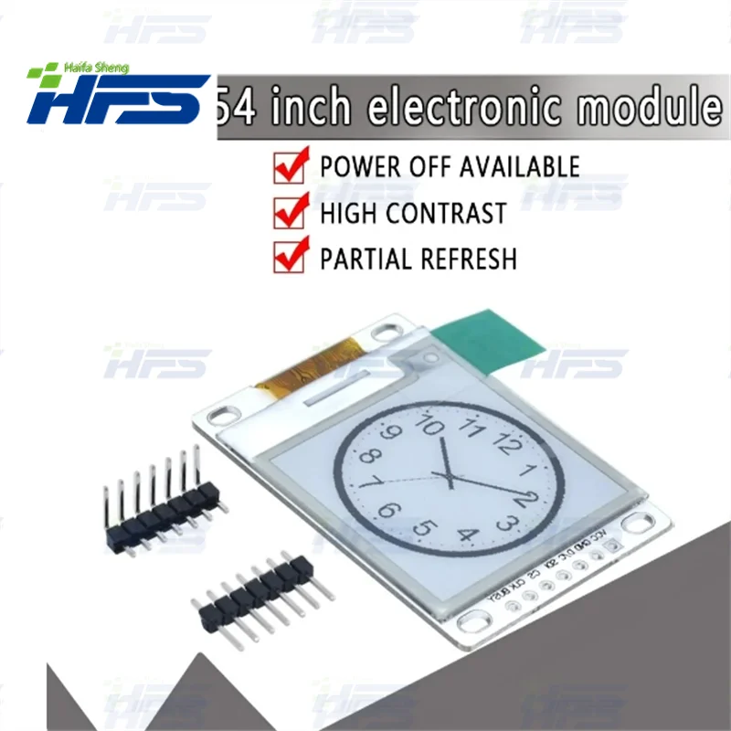 

1.54 mbps upgrade e-paper module, e-ink display screen module, black and white, support global spi/part