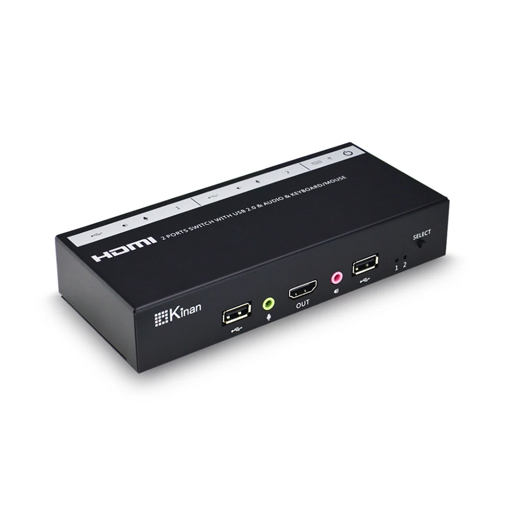 

Kinan 2 ports USB KVM 4k 60 HDMI KVM Switch