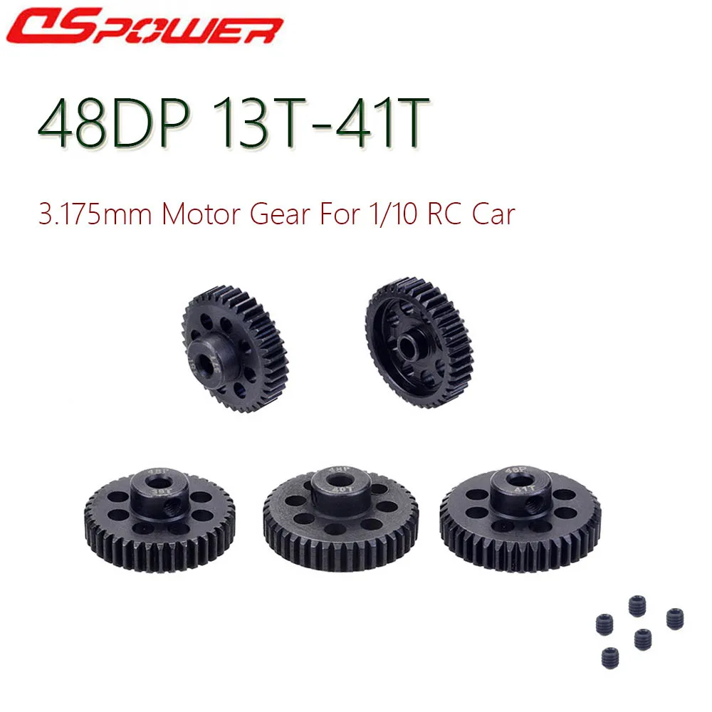 48DP 3,175 мм стальные шестерни s 13T-15T 16T-18T 19T-21T 21T -- 23T 24T-26T 27T-29T 30T-32 шестерня двигателя T 33T-35T 36T-38T 39T-41T