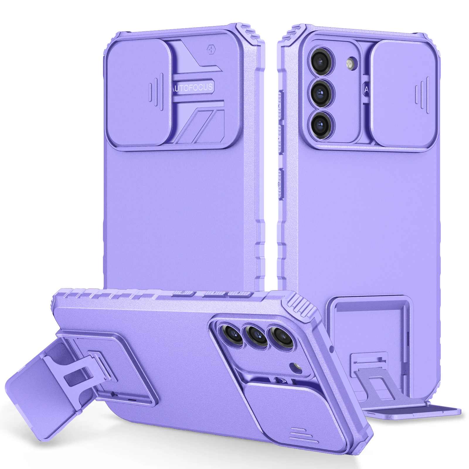 

Cute Slide Camera Stereo Stand Case for Galaxy S22 Ultra S20 FE S21 Plus Note 20 A10 A30 A20S A50 A70 A21S A10S Shockproof Cover