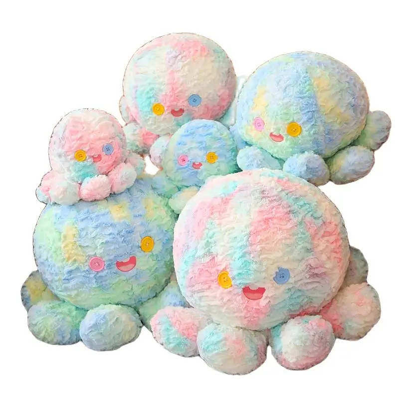 Новые Красочные Креативные пуговицы плюшевые игрушки куклы-осьминоги