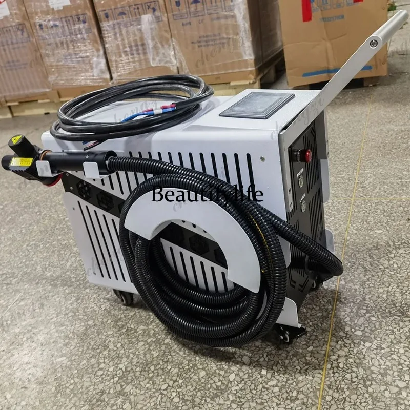 Фото Импульсный ручной лазерный очиститель 81 200W 300W 500W с лазерным источником JPT/ZBTK, портативный, для очистки металла и дерева №3