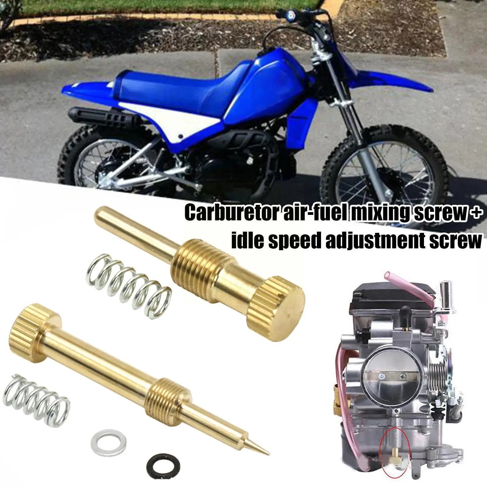 

Carburetor Idle Speed Adjusting Screw Air Mixing Screw For Mikuni Vm22 Carb Ybr 125 Atv Motorcycle Carb N9j1