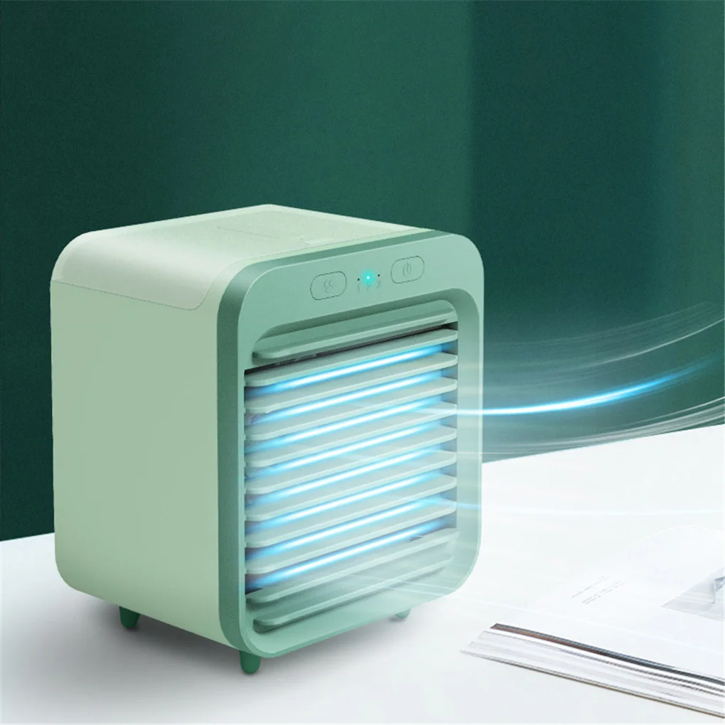 

Air Cooler Mini USB Charging Air Conditioner Fan 3 Wind Speed Low Noise Portable Desktop Cooling Fan For Office Home Bedroom