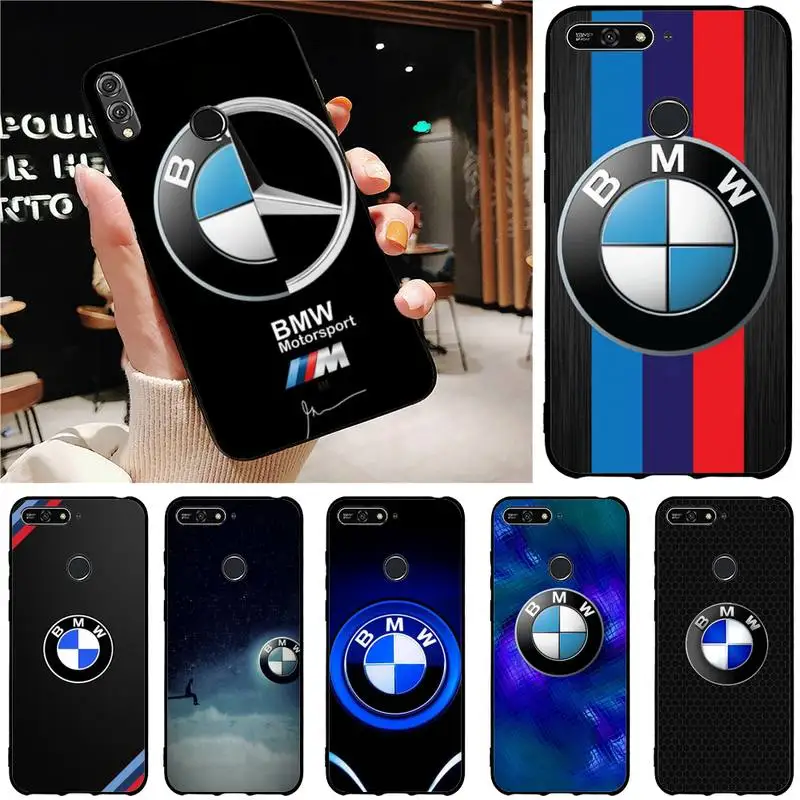 Роскошный автомобильный чехол M-Power для телефона BMW Huawei Honor 8X9 10 20 V 30 Pro Lite 7A 9lite чехлы