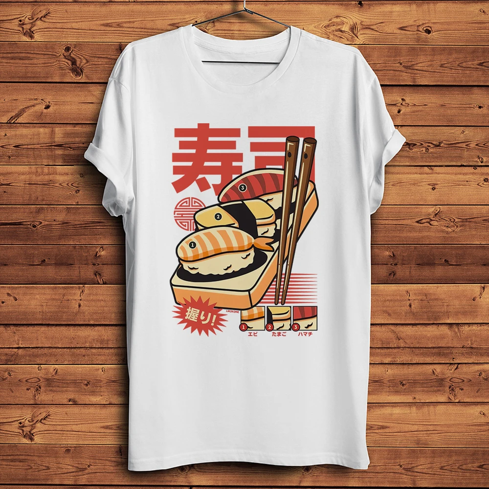 Забавная футболка Takoyaki Nigiri суши рамен гамбургер пицца забавная мужская