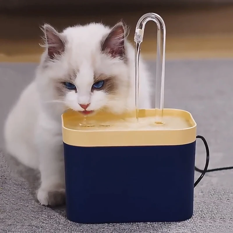 

Cat Water Fountain Auto Filter USB Electric Mute Cat Drinker Bowl Automatic Feeder 1.5L Drinker for Dog Cats Pet Water Dispenser