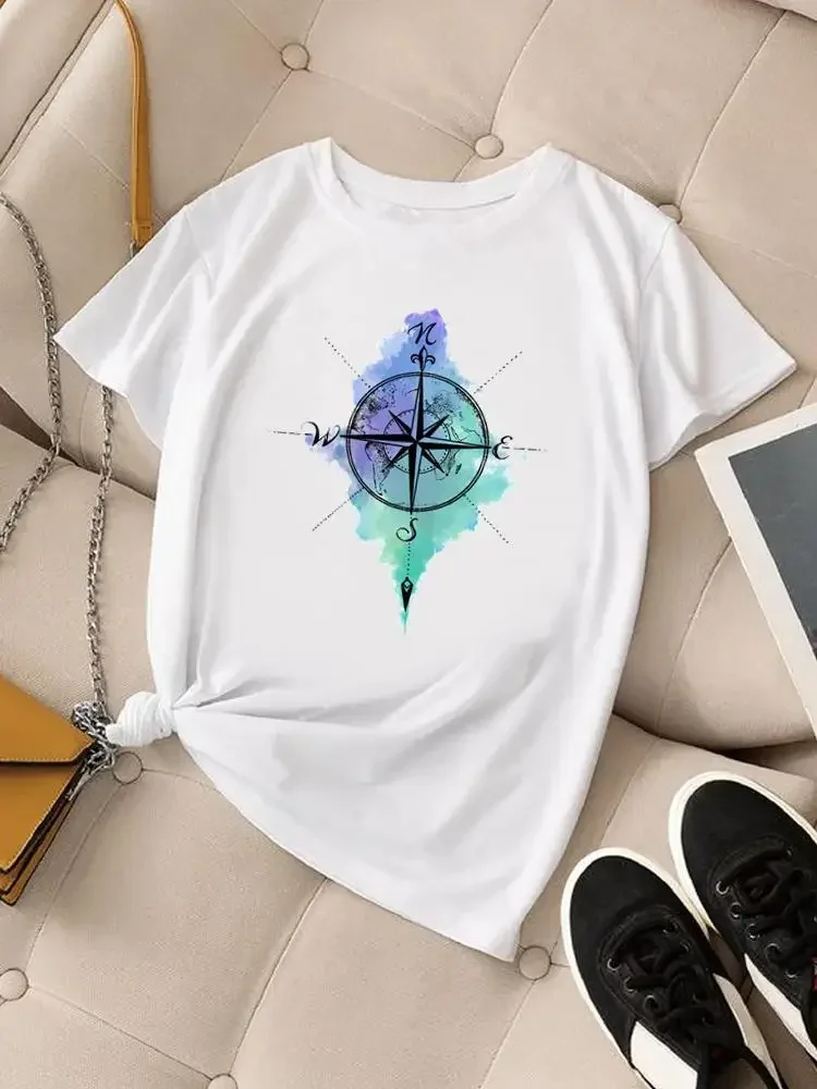 Женская футболка из хлопка Watercolor Adventure