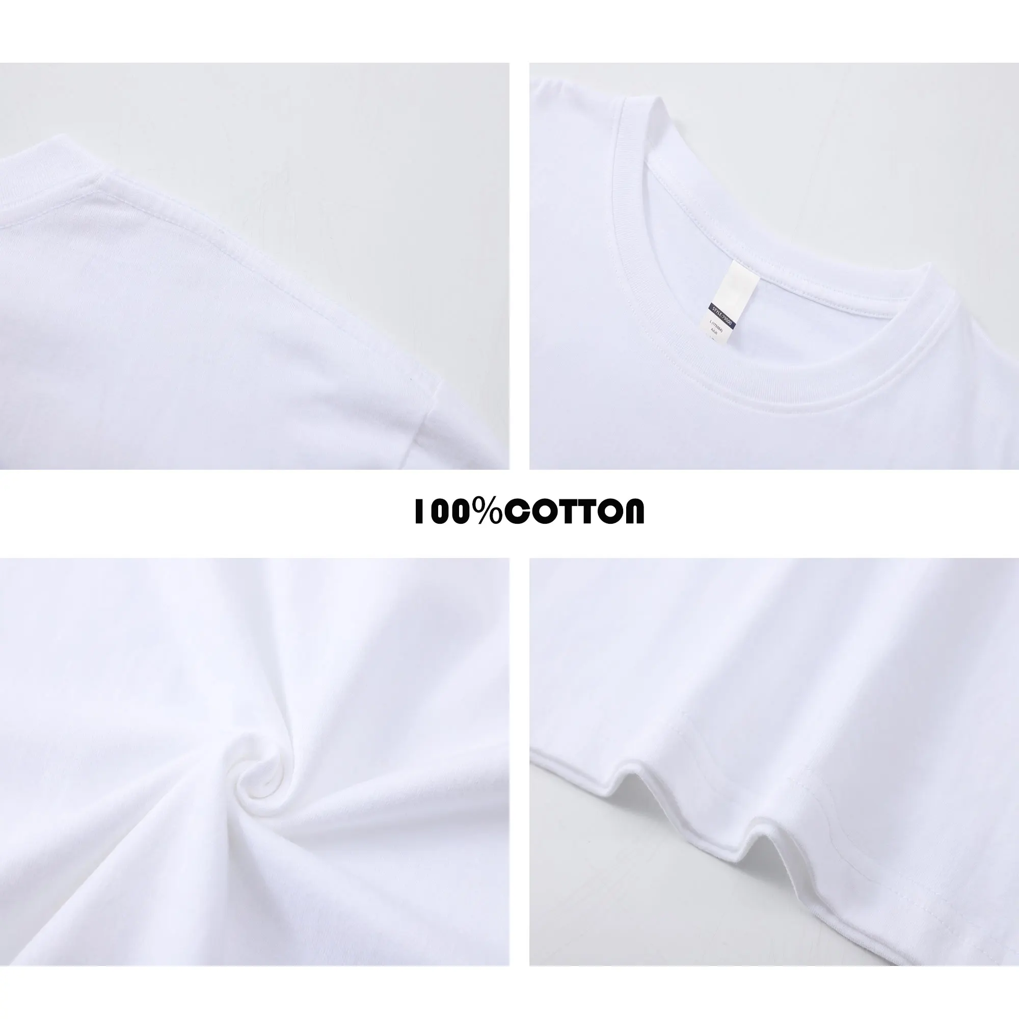 Футболка мужская хлопковая с графическим принтом и круглым вырезом