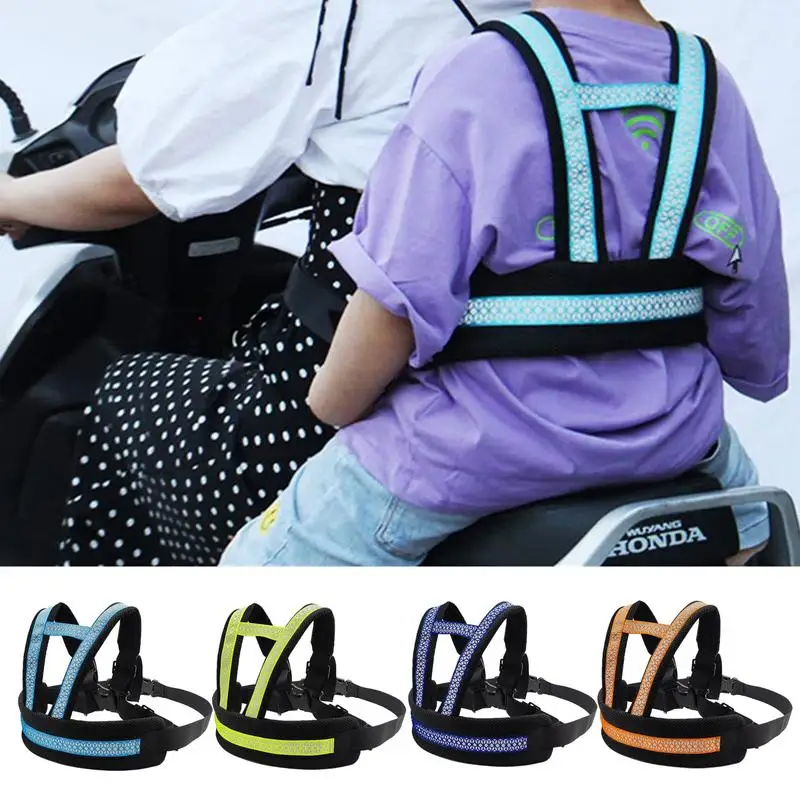 Universal Motorcycle Safety Belt For Kids Toddlers Breathabl
