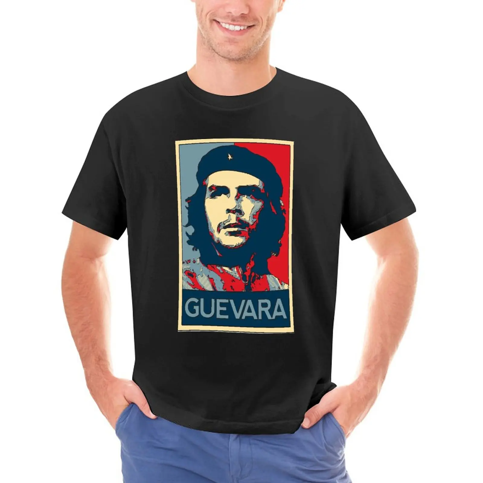 Футболка Che Guevara Hope в стиле Харадзюку Мужская футболка с забавным принтом