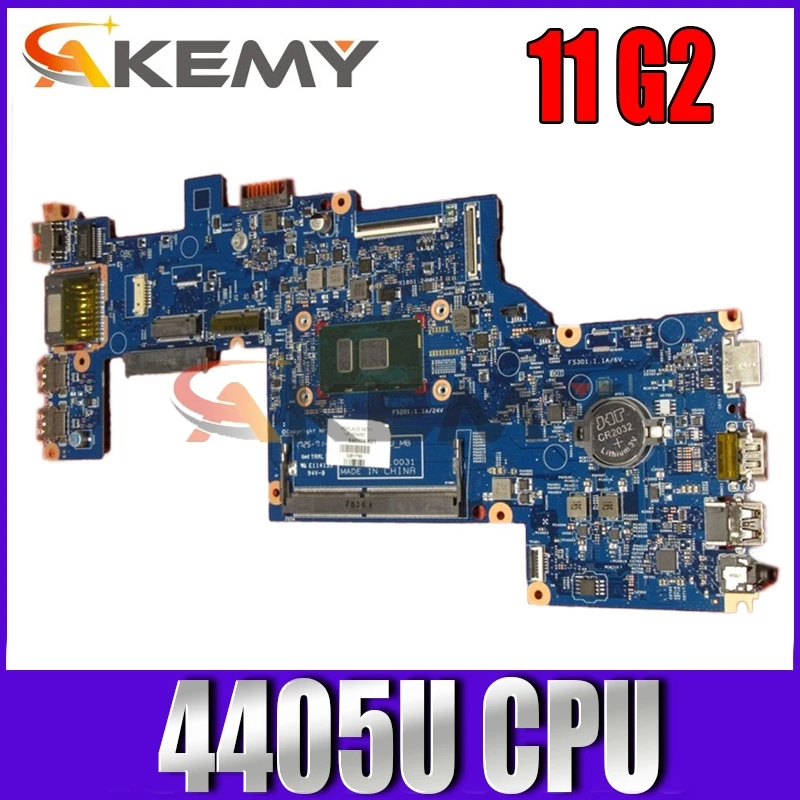 

Материнская плата Akemy 846993-001 846993-601 для ноутбука HP ProBook 11 G2, системная плата 4405U 100%, полностью протестирована