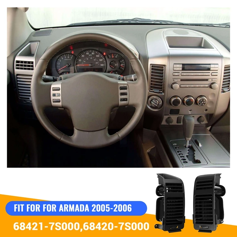 Центральная консоль левая + правая боковая решетка вентиляционного отверстия