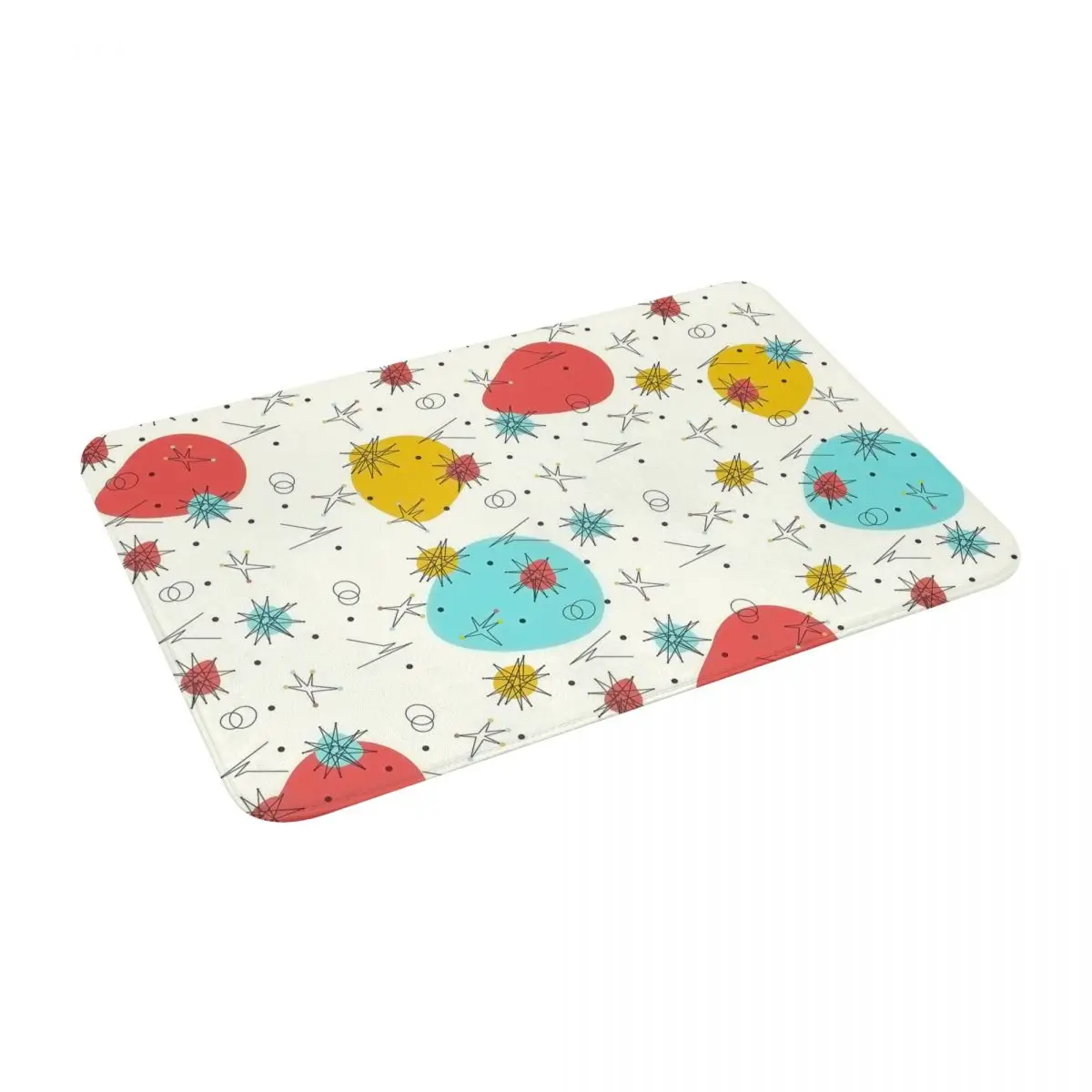 

Mid Century Modern 24" X 16" Non Slip Absorbent Memory Foam Bath Mat for Home Decor/Kitchen/Entry/Indoor/Outdoor/Living Room