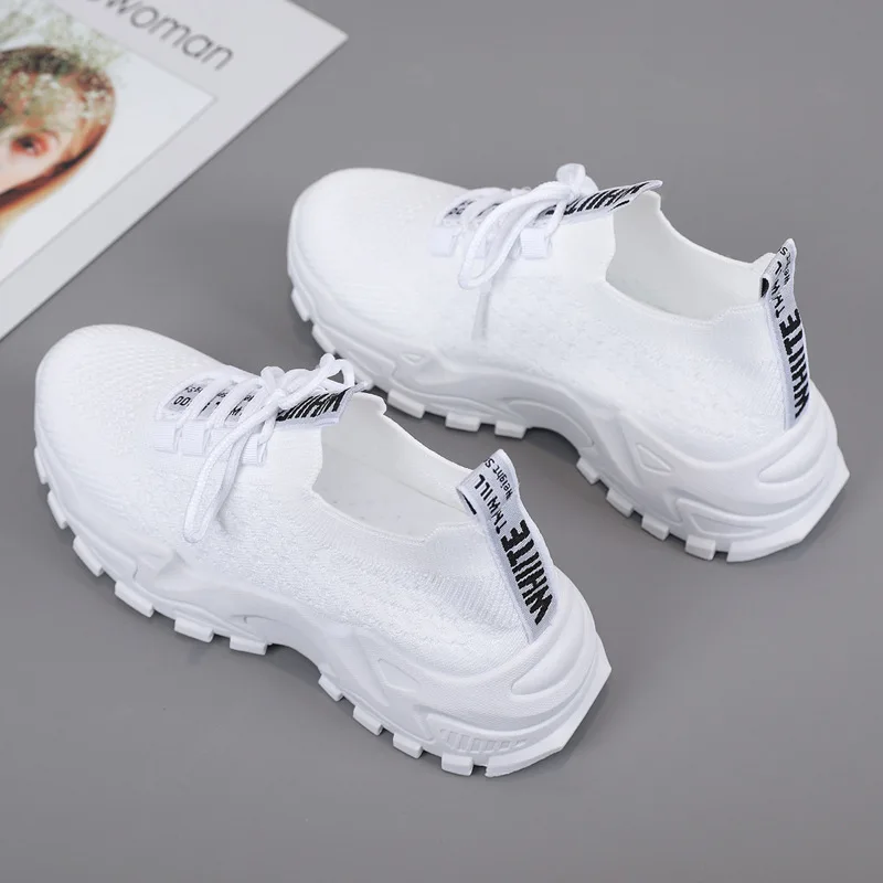 Women Flat  Shoes Slip on White Woman Lightweight White Sneakers Summer Autumn Casual Chaussures Femme Basket Flats Shoes