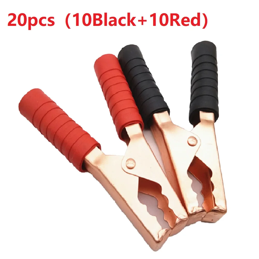 

200A Car Alligator Clips Battery Clamps Crocodile Clip Aligator Clips 140mm Large Emergency Battery Clips Wire Clips