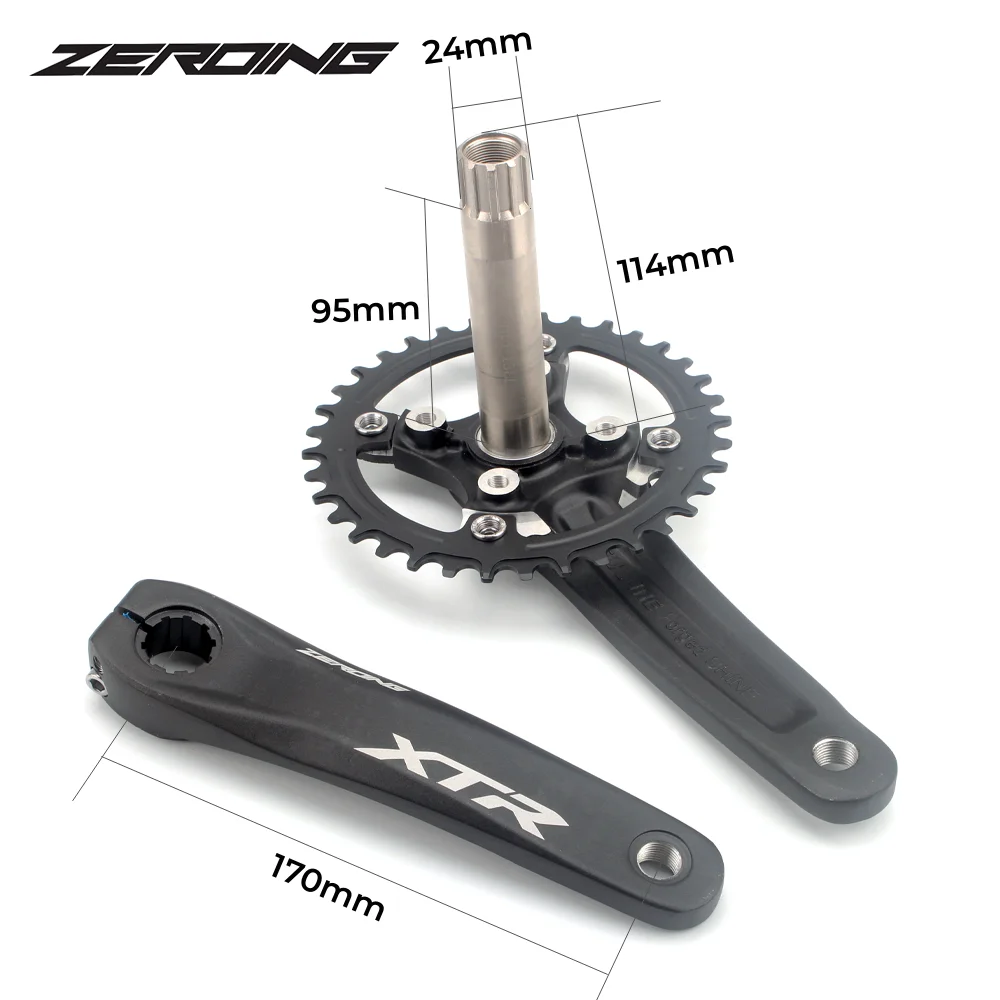 Велосипедная коленчатая звезда ZEROING 104BCD из алюминиевого сплава с нижним