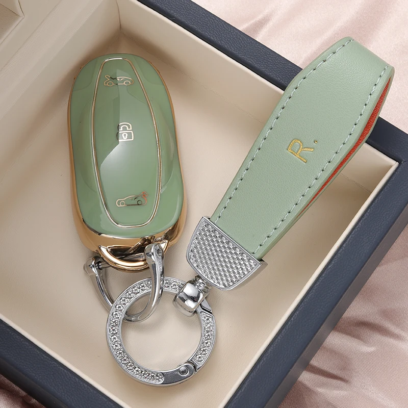 Чехол для ключа Tesla Model S 3X3 роскошный мягкий ТПУ чехол с полным покрытием