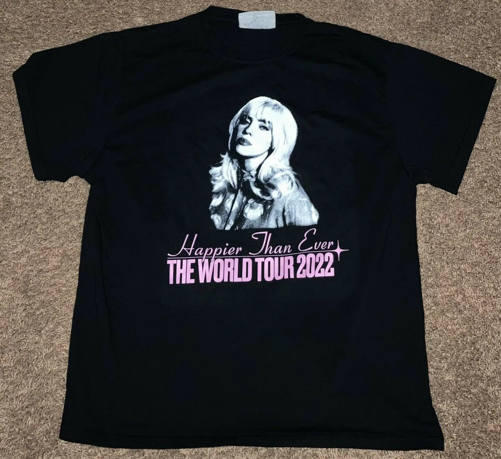 

2022 Billie Happier Than Ever Tour Eilish Concert Exclusive Shirt SMALL S NEW