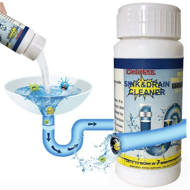 

Powerful Pipe Dredging Agent Powerful Sink Drain Cleaner For Kitchen Sewer Toilet Brush Closestool Clogging Cleaning Tools