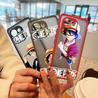 luffy one piece cartoon for xiaomi mi poco x3 f3 gt nfc gt 11 11t 10 10s 10t ultra lite pro 9 8 frosted translucent phone case