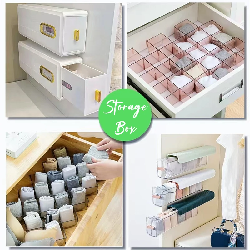 

Organizer For Underwear Socks Pants Storage Box Plastic Organizing Boxes Drawer Organizers Wardrobe Cabinet Dressing Room Closet