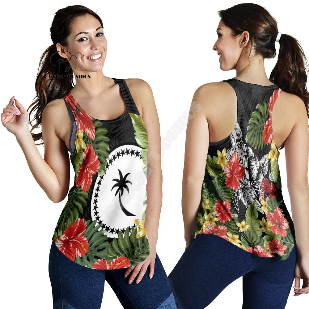 Чаук Микронезийский остров Флаг страны Татуировка Культура Винтаж 3D Harajuku Йога