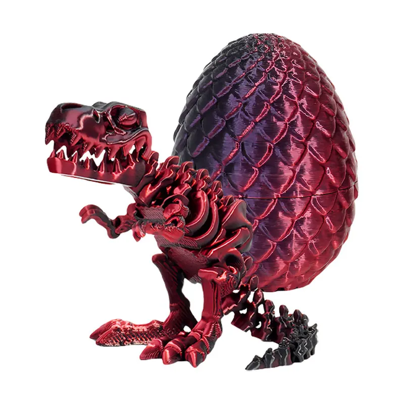 Загадочные яйца дракона с T-Rex внутри, шарнирная подвижная модель динозавра с 3D принтом, многоцветная пасхальная подарочная игрушка для детейвзрослых (art.: 3920cd2826d8a) - 3920cd2826d8a