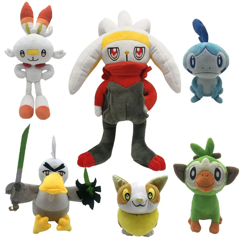 Новый плюшевый меч покромона и щит мягкие игрушки кукла скорбанни канавок милый