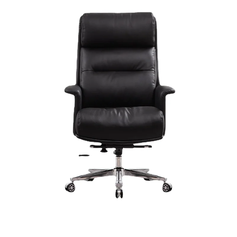

YY Office Chair Genuine Leather Executive Chair Home Comfortable Boss Seat