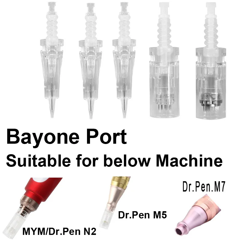 

Sdotter 10pcs Microblading Micro Needle Tips Electric Derma Pen Nano Bayonet MYM M5 M2 N7 Cartridge For Auto Skin Care