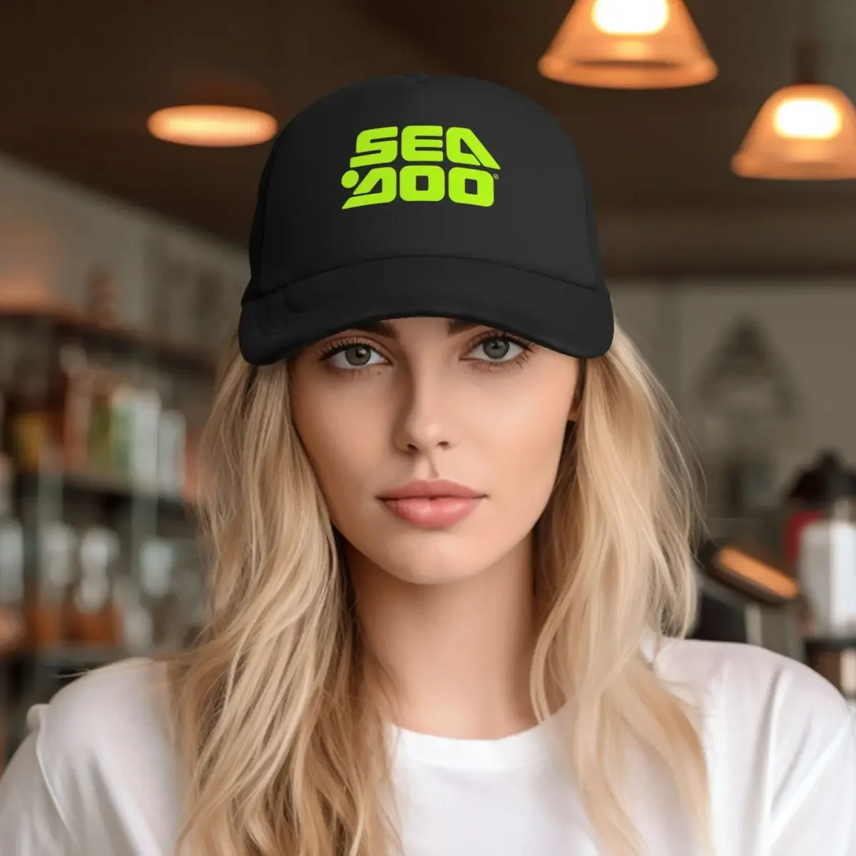 Seadoo Watercraft Pontoon Jetski Boats Trucker Hat Мужчины Женщины Модная шляпа для папы Регулируемая