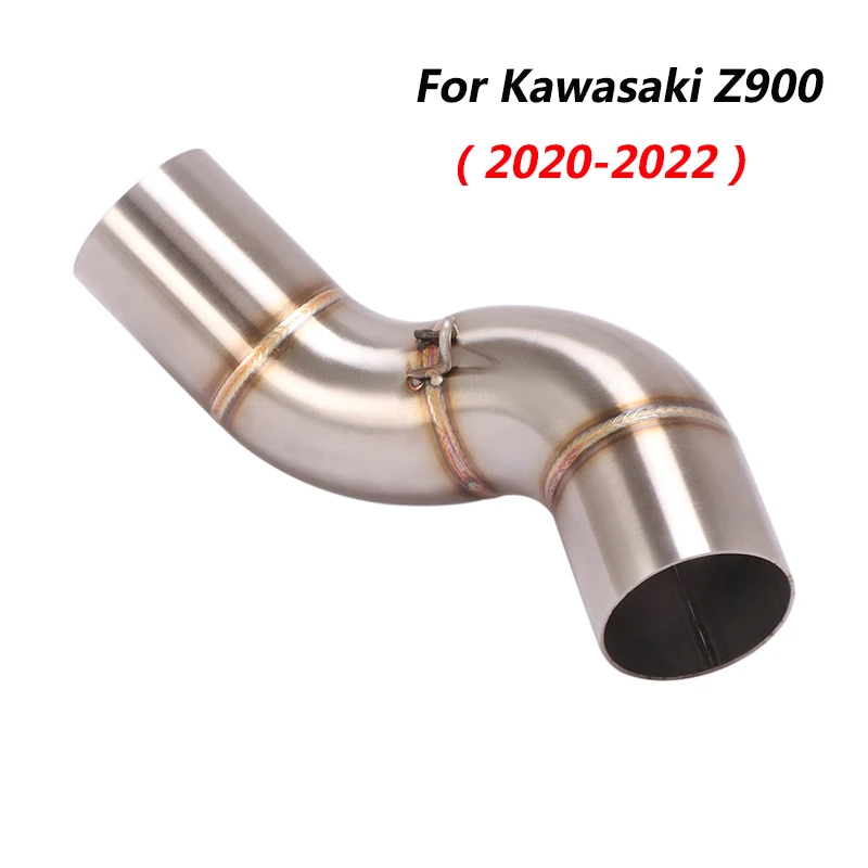 Escape  Motorcycle Mid Connect Tube Middle Link Pipe Stainless Steel Exhaust System For Kawasaki Z900 2020-2022