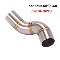 escape motorcycle mid connect tube middle link pipe stainless steel exhaust system for kawasaki z900 2020 2022