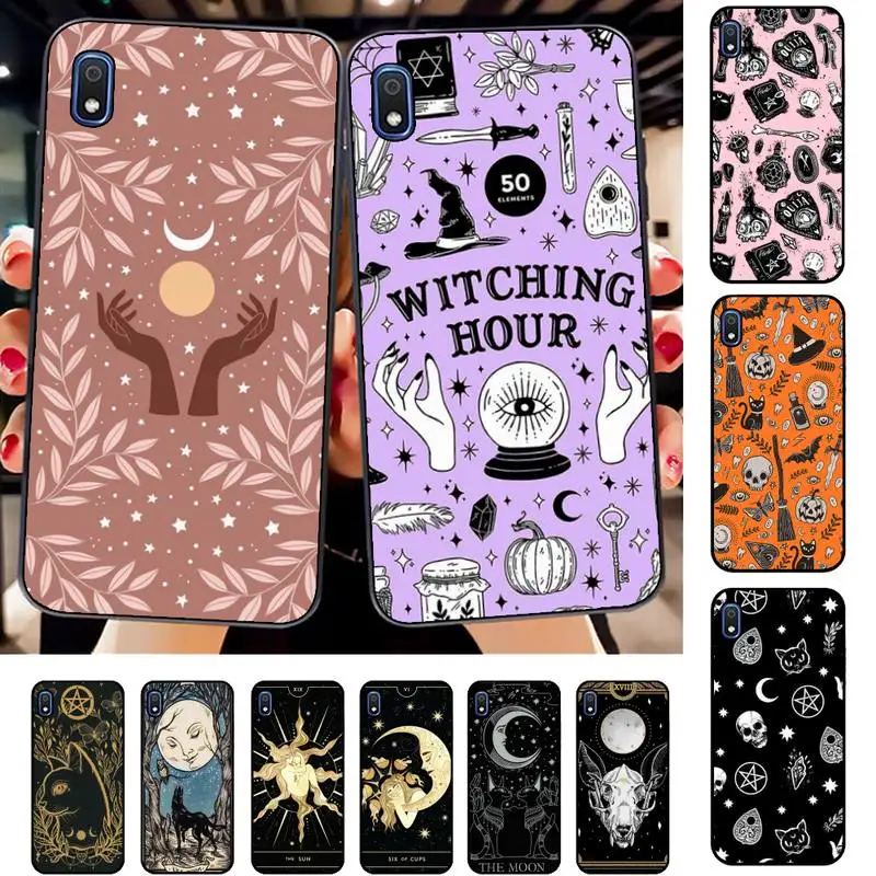 

Witches moon Tarot Mystery totem Phone Case for Samsung A51 01 50 71 21S 70 31 40 30 10 20 S E 11 91 A7 A8 2018