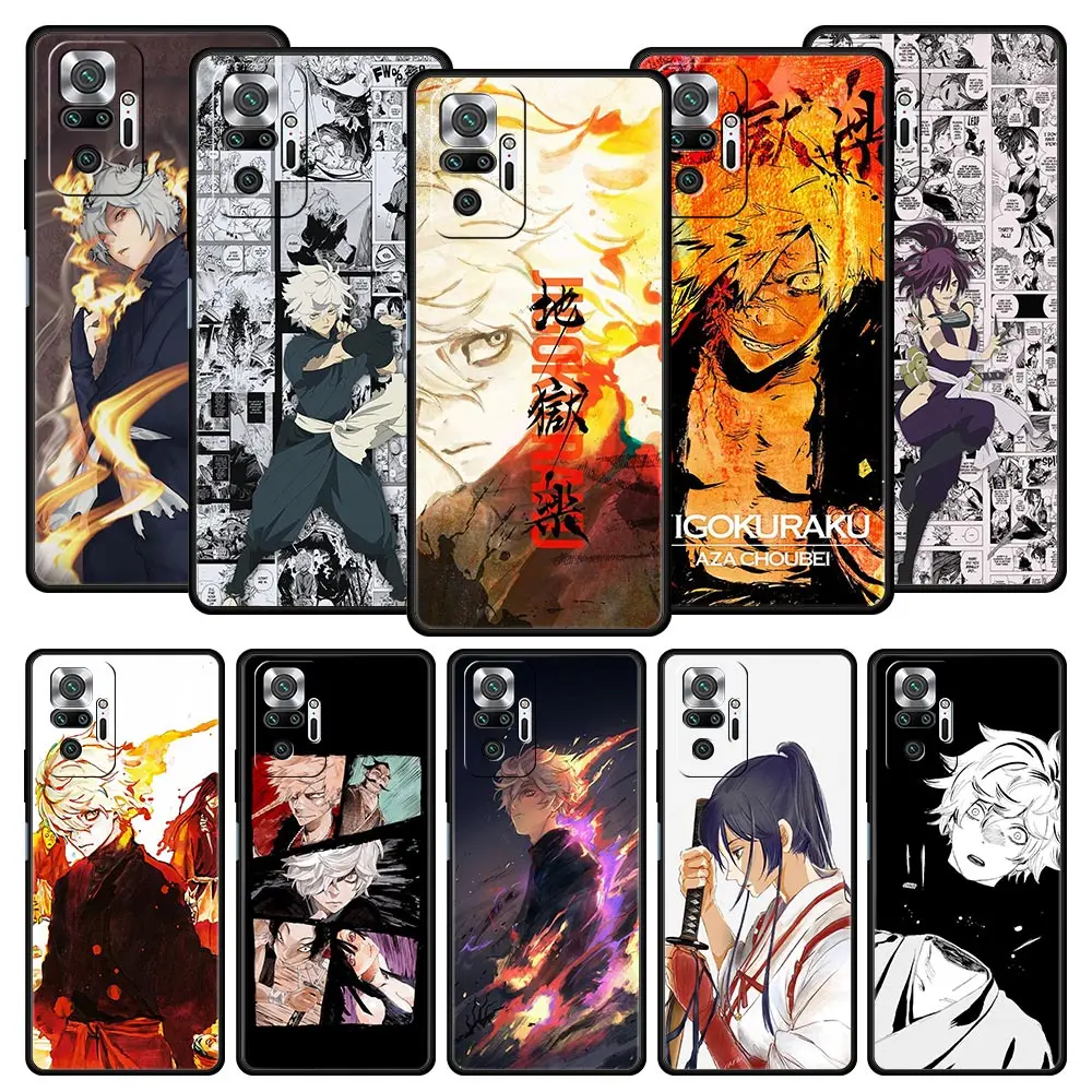 

Jigokuraku Hell's Paradise Phone Case For Xiaomi Redmi Note 12 5G 11 10 Pro Plus 9S 9 8 7 9T 8T 10C 9C 9A 5G K50 Gaming Cover