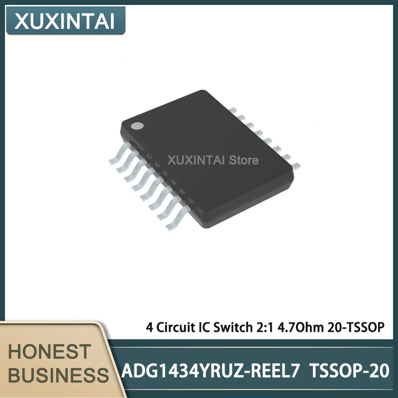 

5Pcs/Lot ADG1434YRUZ-REEL7 ADG1434YRUZ 4 Circuit IC Switch 2:1 4.7Ohm 20-TSSOP