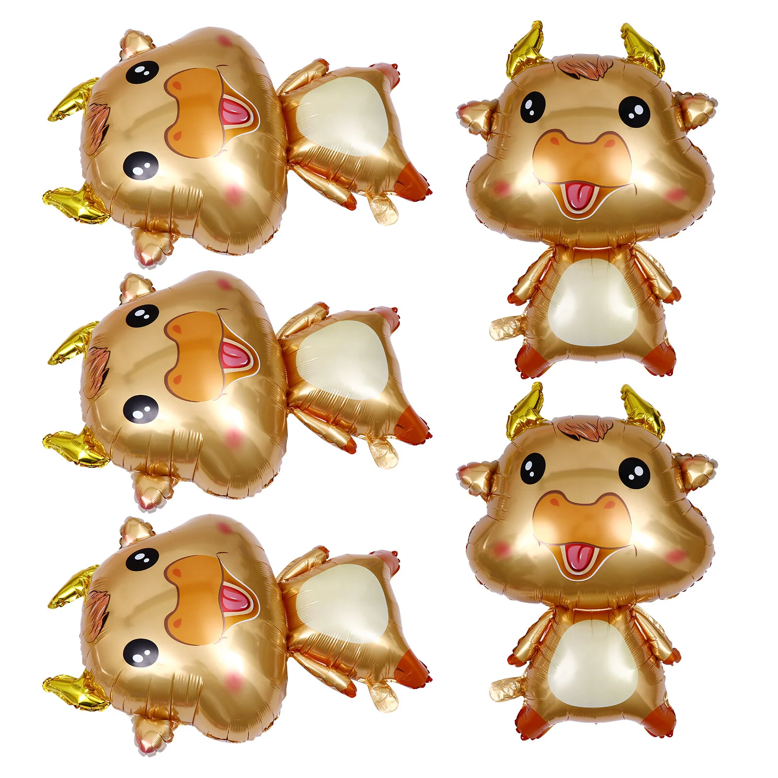 

Cow Aluminum Film Balloon Birthday Party Supplies The Year Ox Cartoon Balloons Decoration