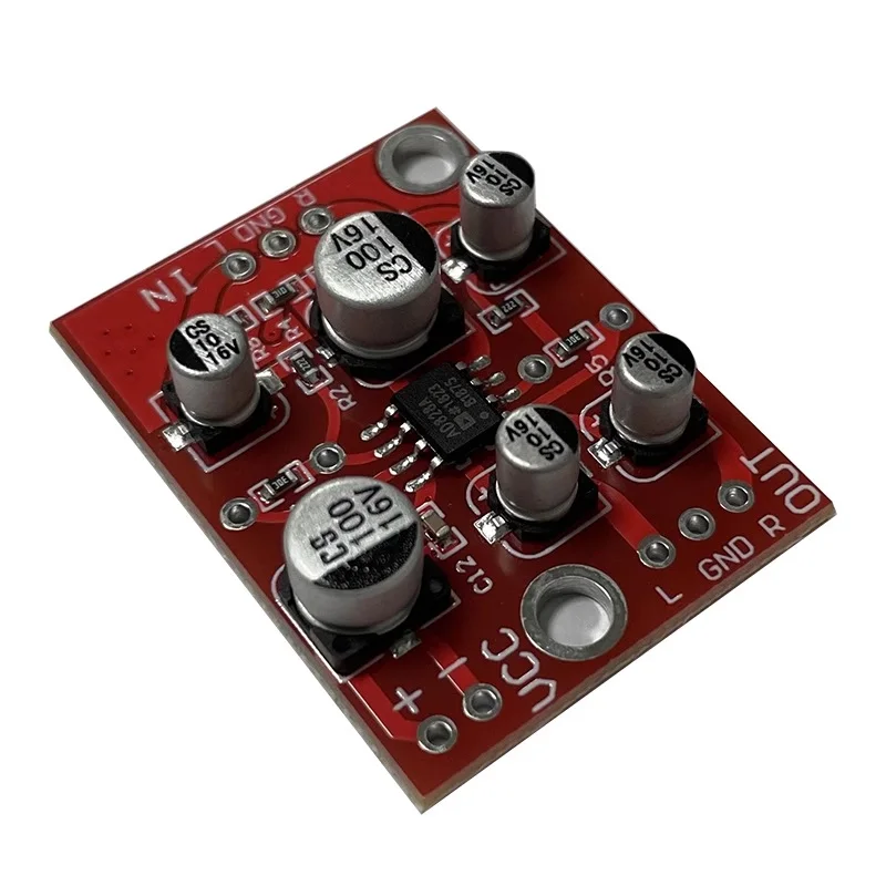 DC 5V-15V 12V AD828 Стерео предусилитель, усилитель мощности, новый модуль