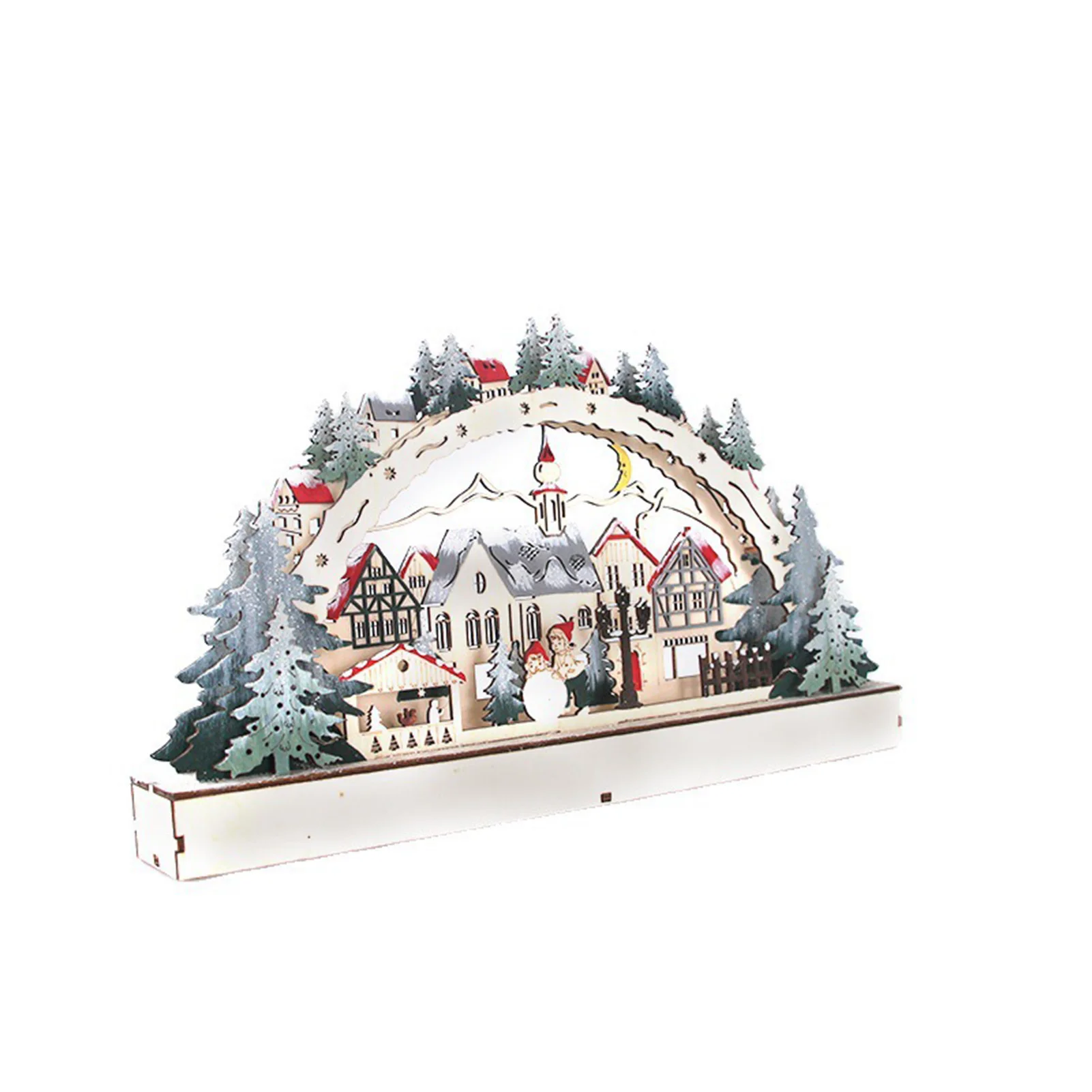 

Wood Christmas Light Ornament as Cool Christmas Photo Props for Festival Atmosphere Creating